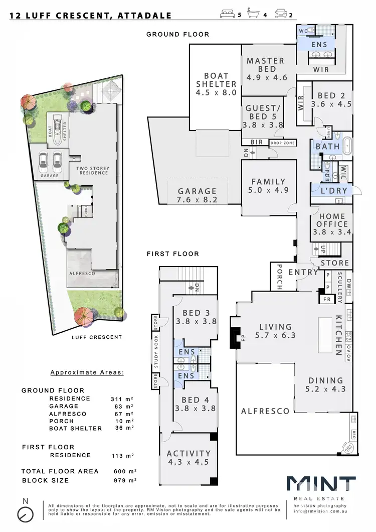 Floorplan of Homely house listing, 12 Luff Crescent, Attadale WA 6156