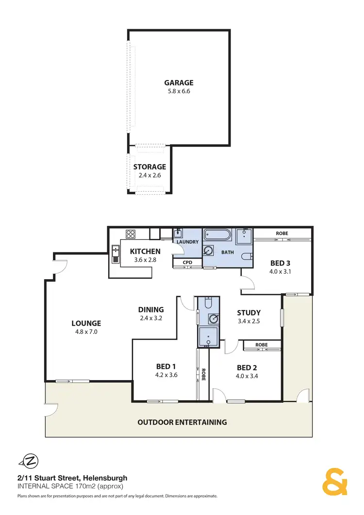 Floorplan of Homely apartment listing, 2/11 Stuart Street, Helensburgh NSW 2508
