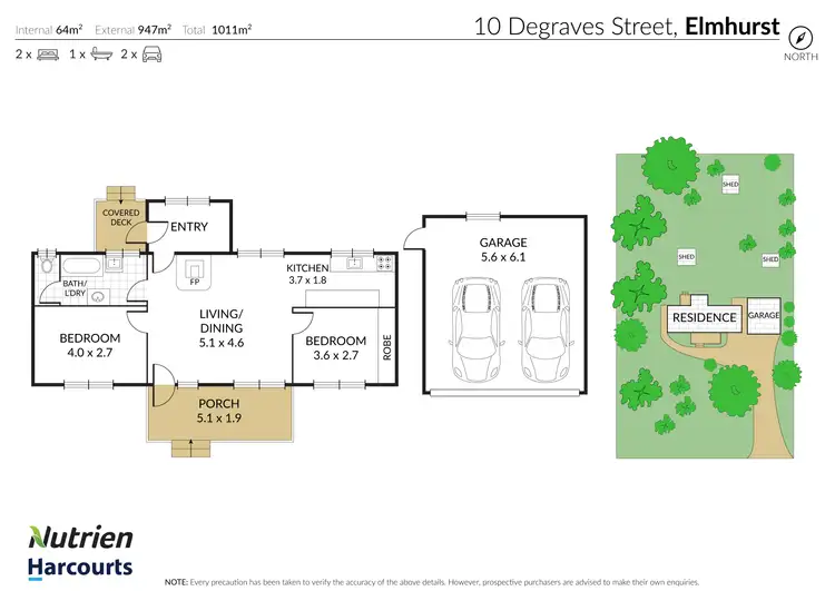 Floorplan of Homely house listing, 10 Degraves Street, Elmhurst VIC 3469