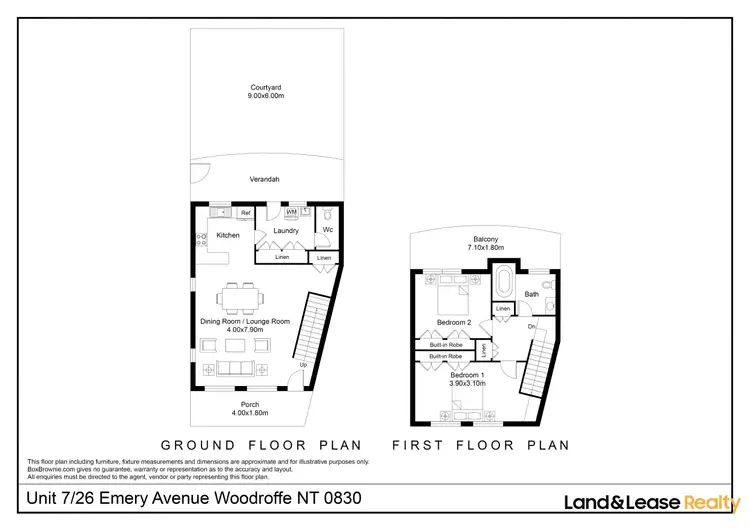 Floorplan of Homely unit listing, 7/26 Emery Avenue, Woodroffe NT 830