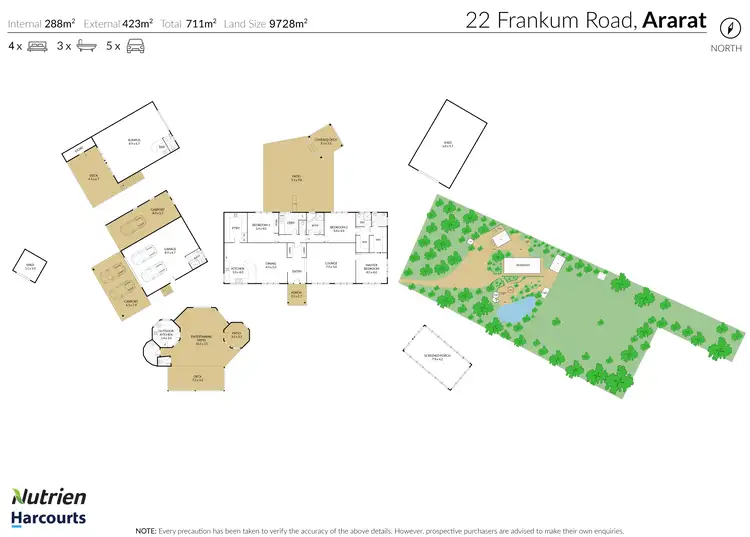 Floorplan of Homely house listing, 22 Frankum Road, Ararat VIC 3377