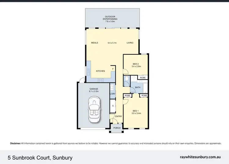 Floorplan of Homely unit listing, 5 Sunbrook Court, Sunbury VIC 3429