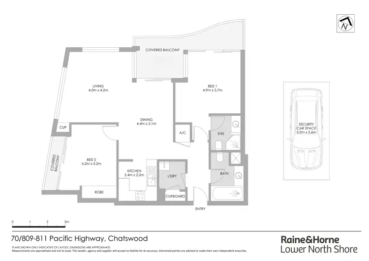 Floorplan of Homely apartment listing, 70/809-811 Pacific Highway, Chatswood NSW 2067