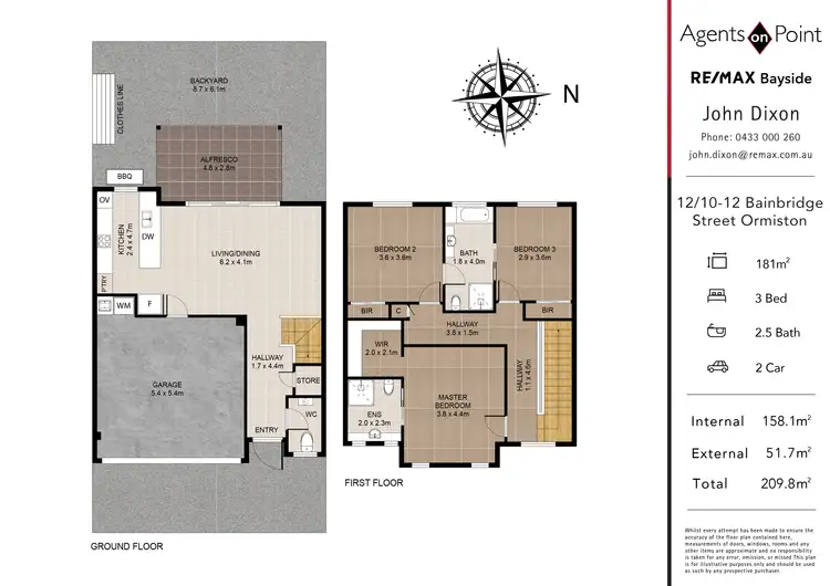Floorplan of Homely townhouse listing, 12/10-12 Bainbridge Street, Ormiston QLD 4160