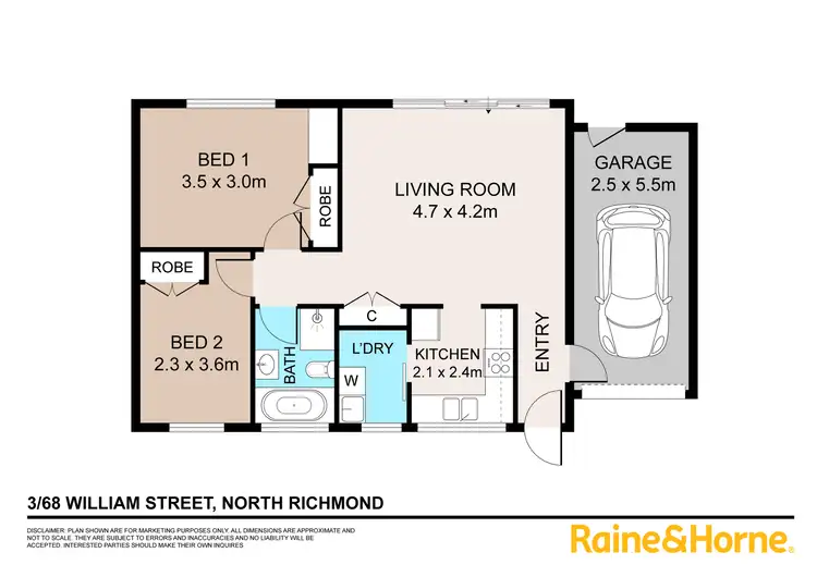 Floorplan of Homely villa listing, 3/68 William Street, North Richmond NSW 2754