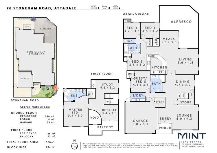 Floorplan of Homely house listing, 76 Stoneham Road, Attadale WA 6156