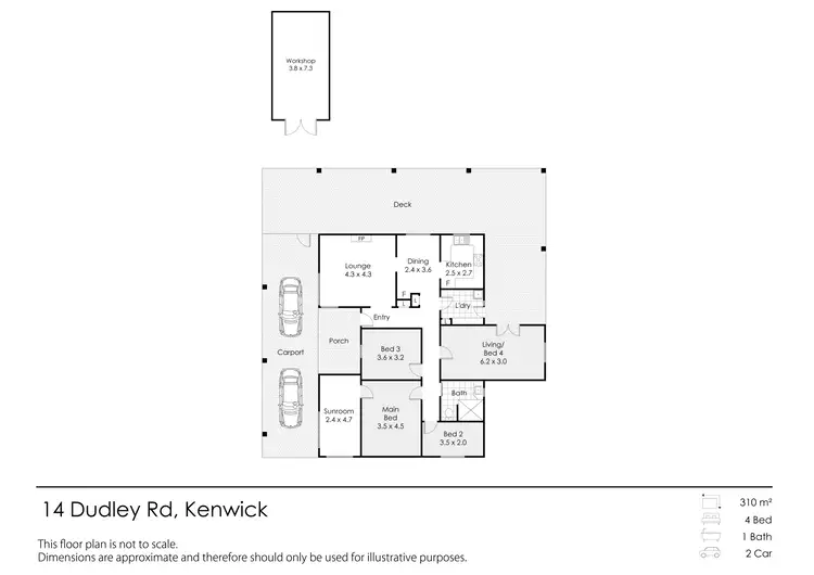 Floorplan of Homely house listing, 14 Dudley Road, Kenwick WA 6107