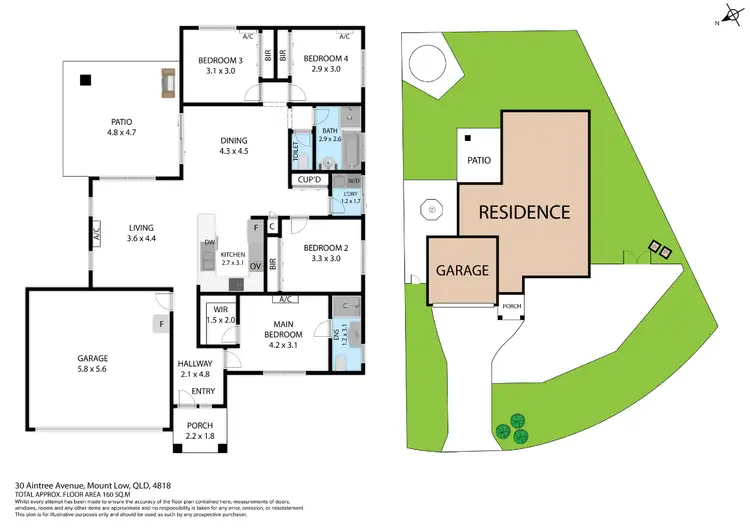 Floorplan of Homely house listing, 30 Aintree Avenue, Mount Low QLD 4818