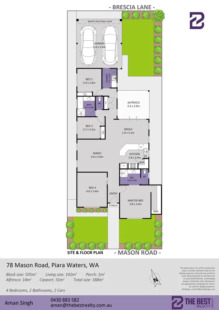 Floorplan of Homely house listing, 78 Mason Road, Piara Waters WA 6112