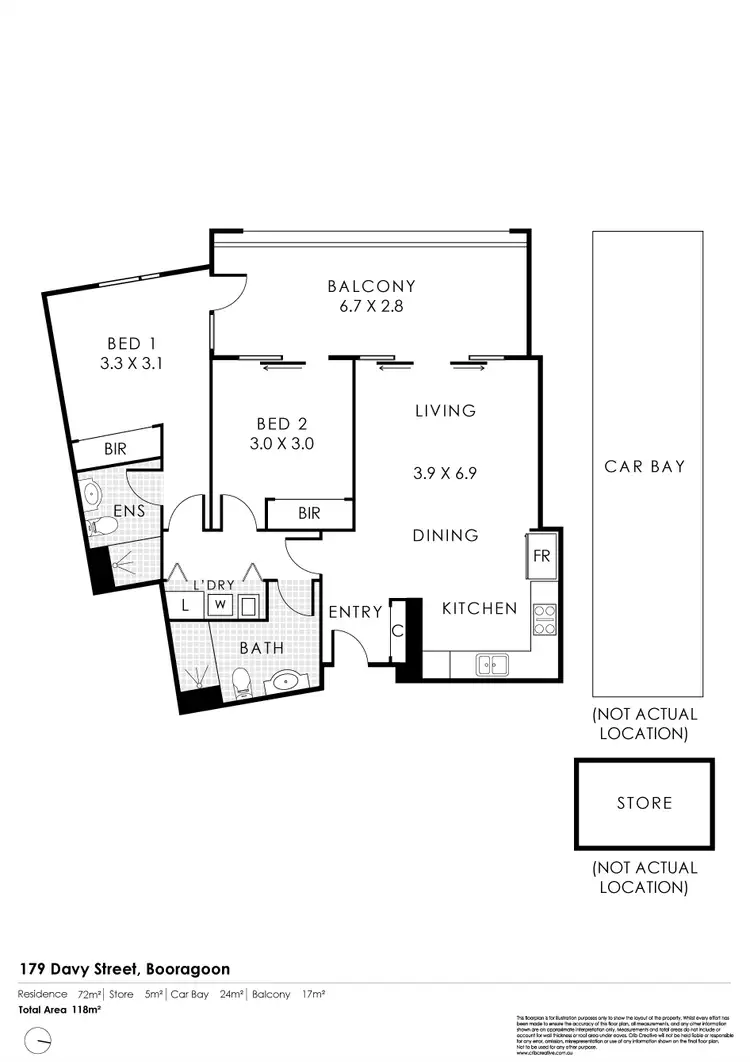 Floorplan of Homely house listing, 11086/179 Davy Street, Booragoon WA 6154