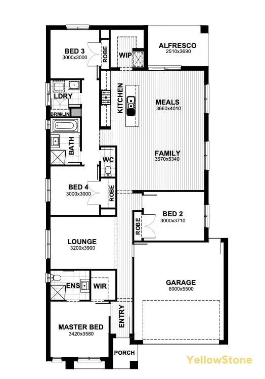 Floorplan of Homely house listing, 6 Aristides Crescent, Thornhill Park VIC 3335