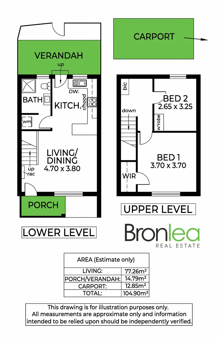 Floorplan of Homely townhouse listing, 4/9 New Street, South Plympton SA 5038
