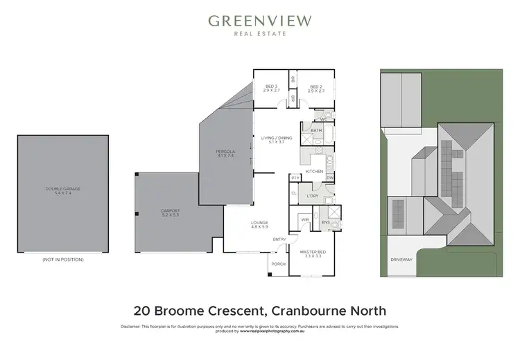 Floorplan of Homely house listing, 20 Broome Crescent, Cranbourne North VIC 3977