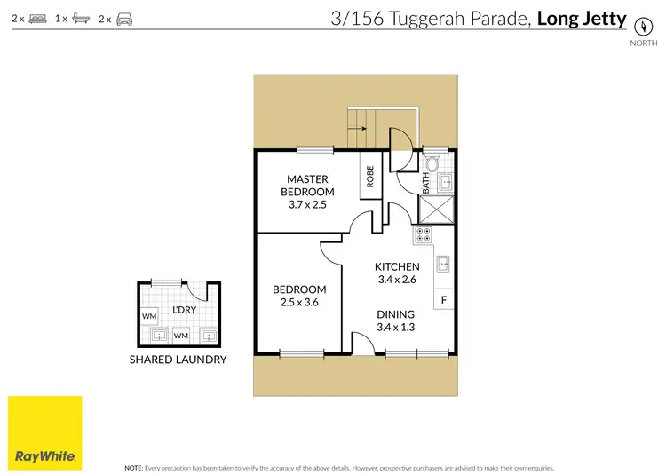 Floorplan of Homely unit listing, 3/156 Tuggerah Parade, Long Jetty NSW 2261