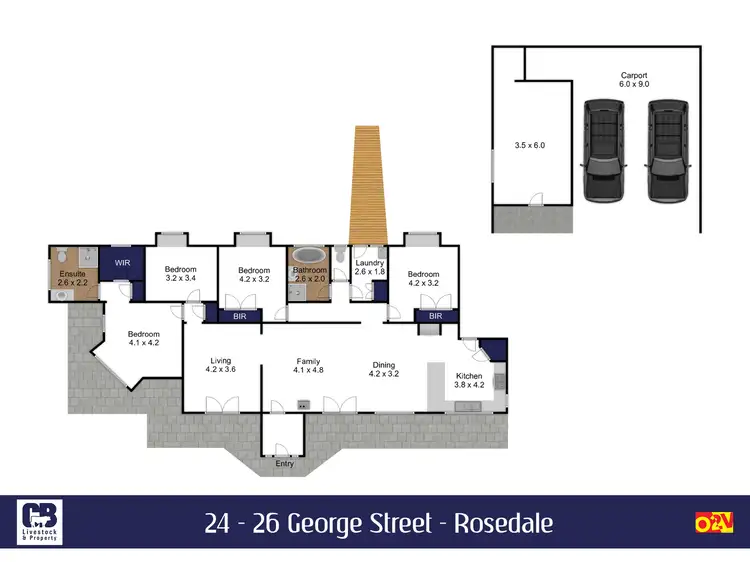 Floorplan of Homely house listing, 24-26 George Street, Rosedale VIC 3847