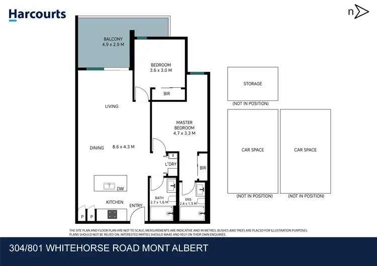 Floorplan of Homely apartment listing, 304/801 Whitehorse Road, Mont Albert VIC 3127