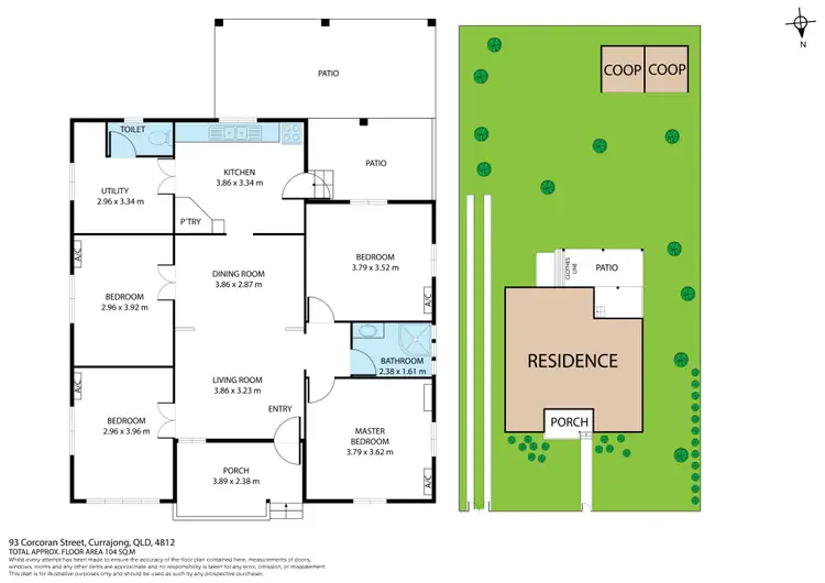 Floorplan of Homely house listing, 93 Corcoran Street, Currajong QLD 4812