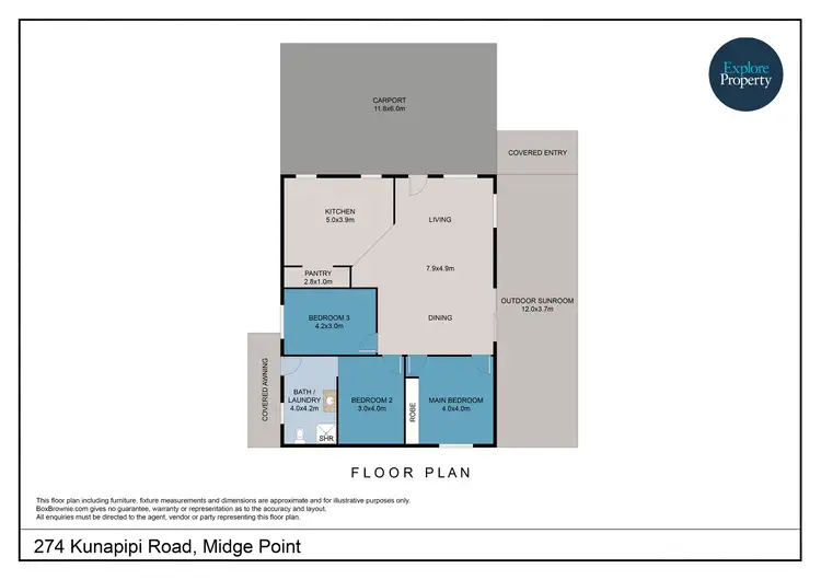 Floorplan of Homely house listing, 274 Kunapipi Road, Midge Point QLD 4799