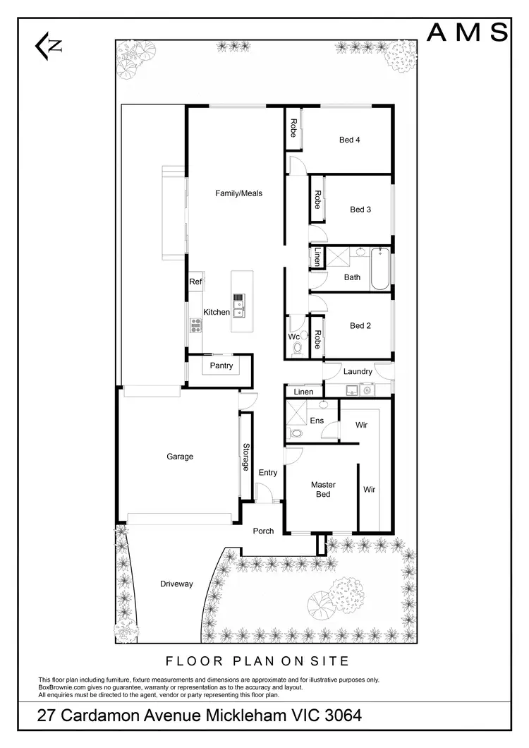 Floorplan of Homely house listing, 27 Cardamon Avenue, Mickleham VIC 3064