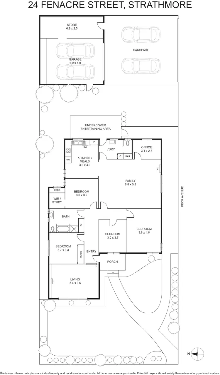 Floorplan of Homely house listing, 24 Fenacre Street, Strathmore VIC 3041