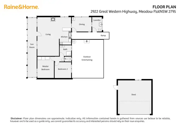 Floorplan of Homely rural property listing, 2922 Great Western Highway, Meadow Flat NSW 2795