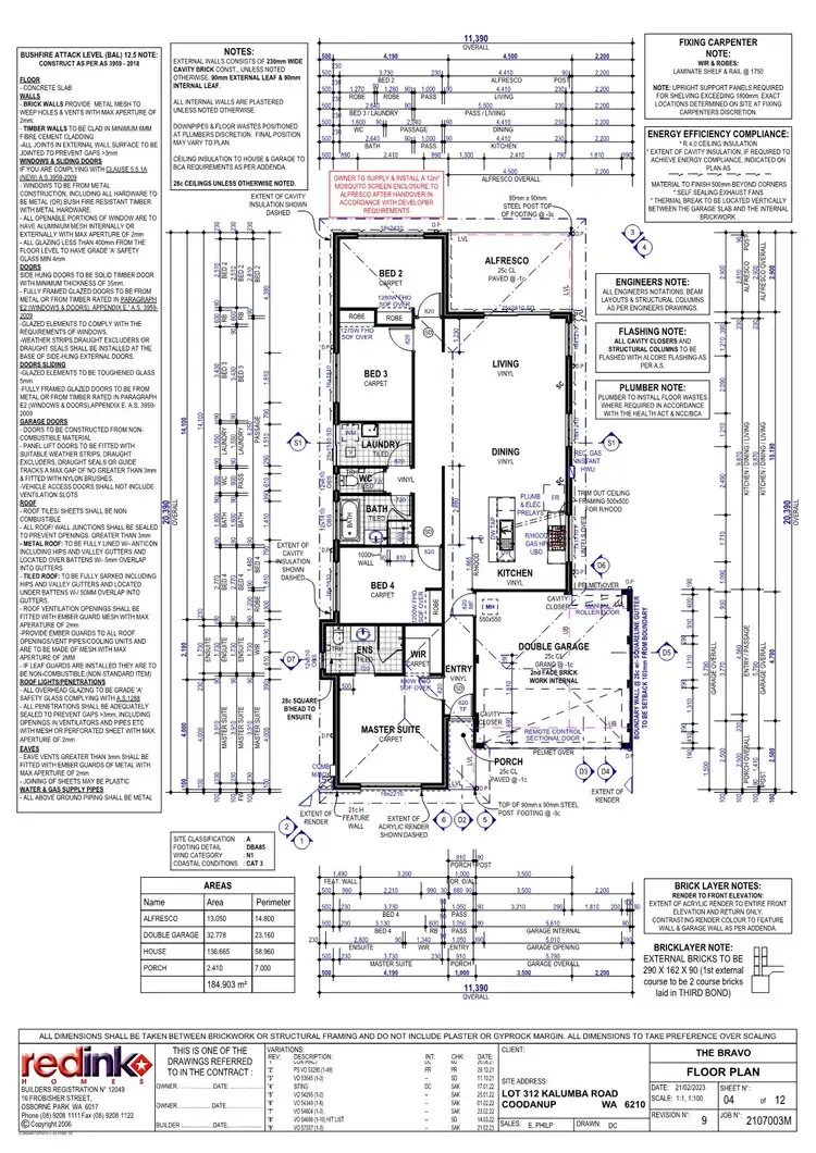 Floorplan of Homely house listing, 17 Kalumba Rd, Coodanup WA 6210
