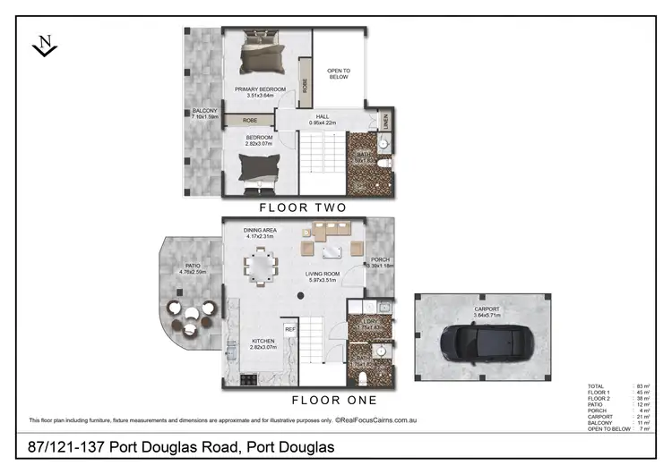 Floorplan of Homely apartment listing, 87/121-137 Port Douglas Road, Port Douglas QLD 4877