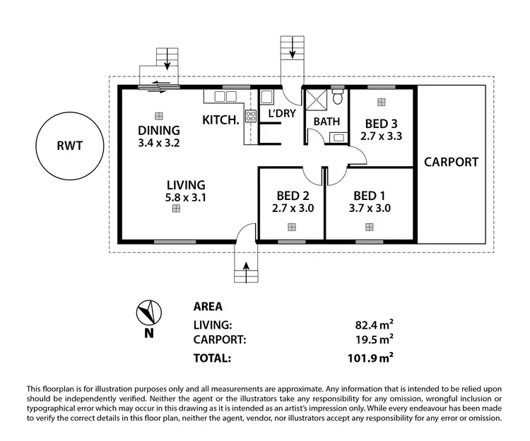 Floorplan of Homely house listing, 65 Barley Drive, Mannum SA 5238