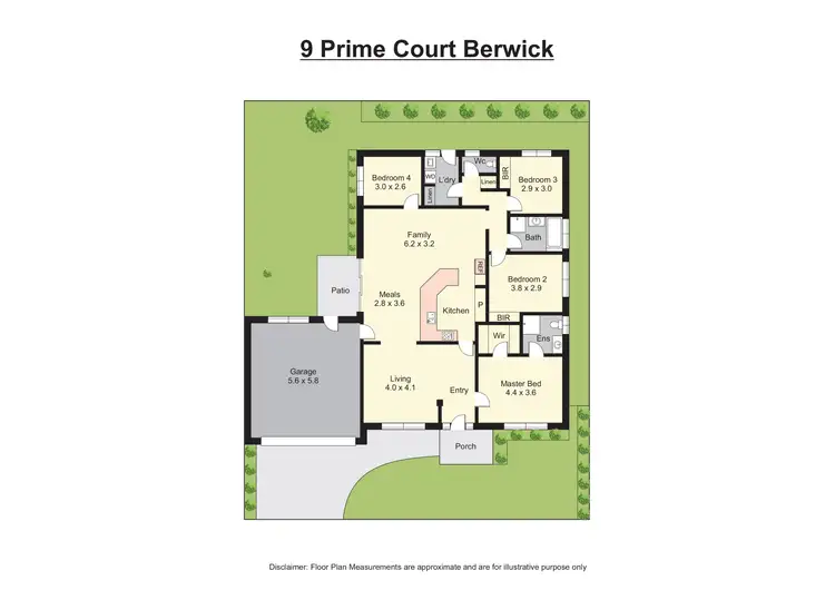 Floorplan of Homely house listing, 9 Prime Court, Berwick VIC 3806