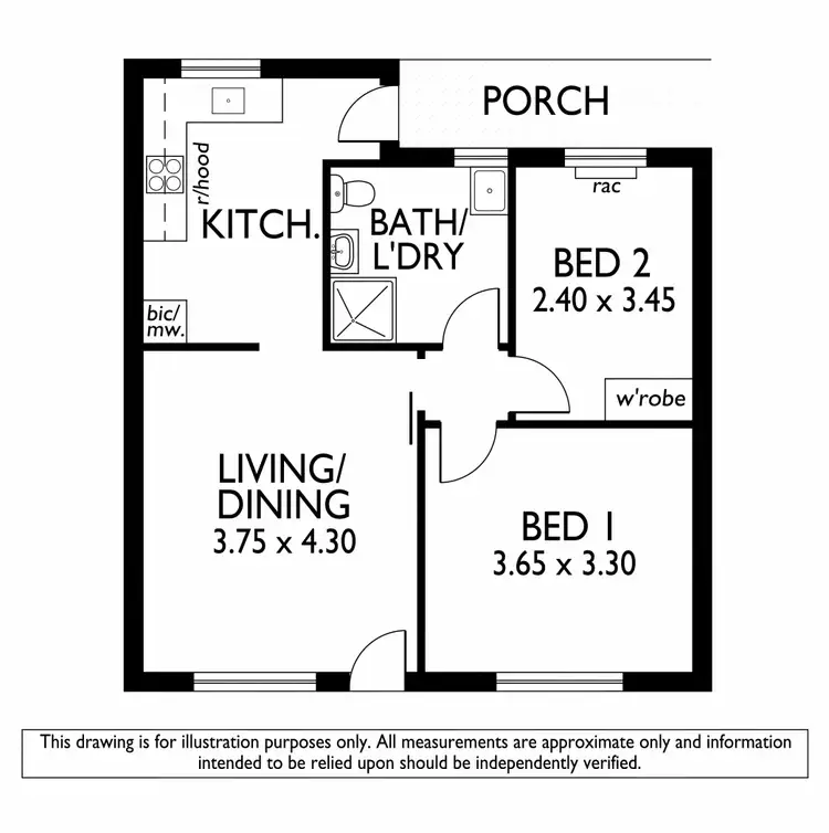 Floorplan of Homely unit listing, 13/127-129 Anzac Highway, Kurralta Park SA 5037