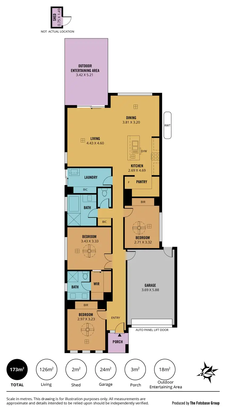 Floorplan of Homely house listing, 3A Fairlie Drive, Flagstaff Hill SA 5159