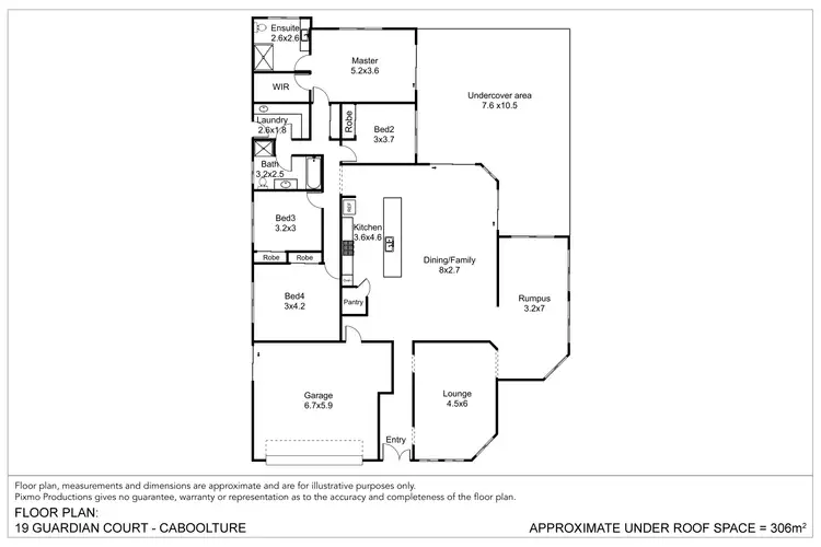 Floorplan of Homely house listing, 19 Guardian Court, Caboolture QLD 4510