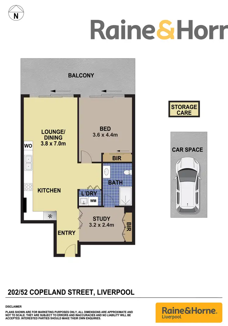 Floorplan of Homely unit listing, 202/52 Copeland Steet, Liverpool NSW 2170
