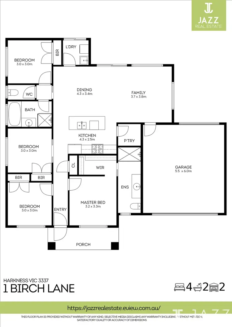 Floorplan of Homely house listing, 1 Birch Lane, Harkness VIC 3337