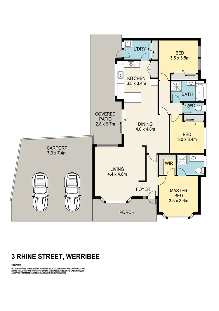 Floorplan of Homely house listing, 3 Rhine Street, Werribee VIC 3030