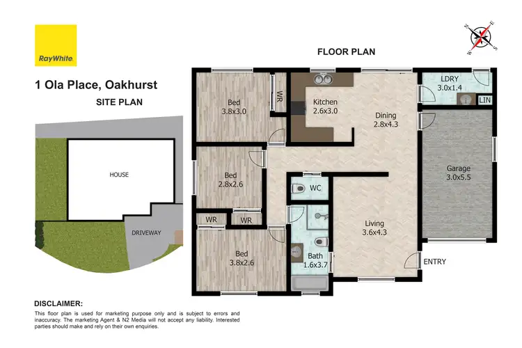 Floorplan of Homely house listing, 1 Ola Place, Oakhurst NSW 2761
