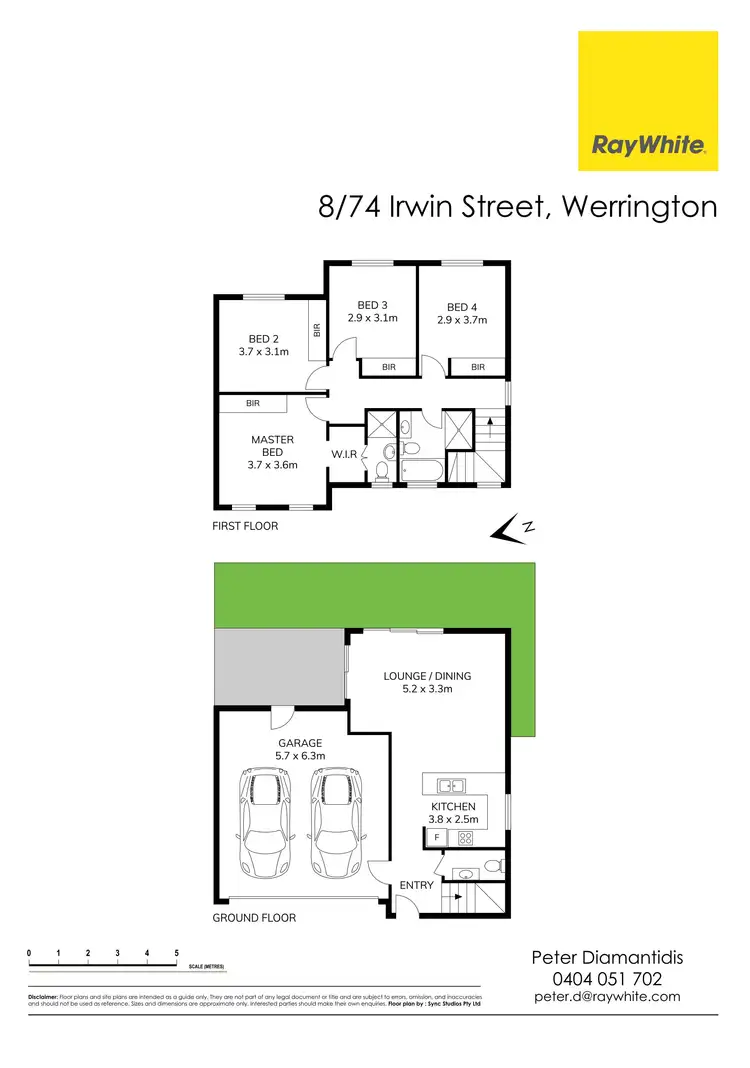 Floorplan of Homely townhouse listing, 2/74-76 Irwin Street, Werrington NSW 2747
