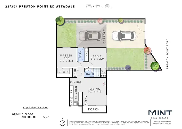 Floorplan of Homely villa listing, 22/304 Preston Point Road, Attadale WA 6156
