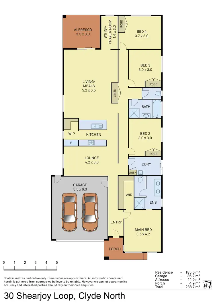 Floorplan of Homely house listing, 30 Shearjoy Loop, Clyde North VIC 3978