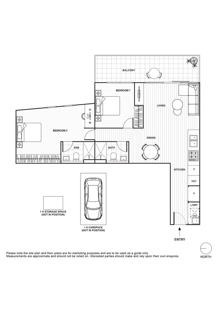 Floorplan of Homely apartment listing, 203/8 Montrose Street, Hawthorn East VIC 3123