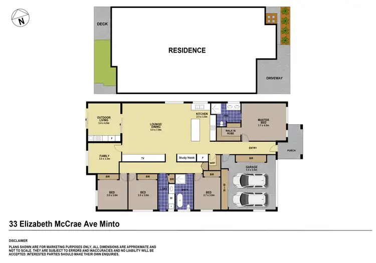 Floorplan of Homely house listing, 33 Elizabeth Mcrae Avenue, Minto NSW 2566