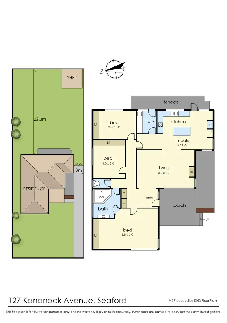 Floorplan of Homely house listing, 127 Kananook Avenue, Seaford VIC 3198