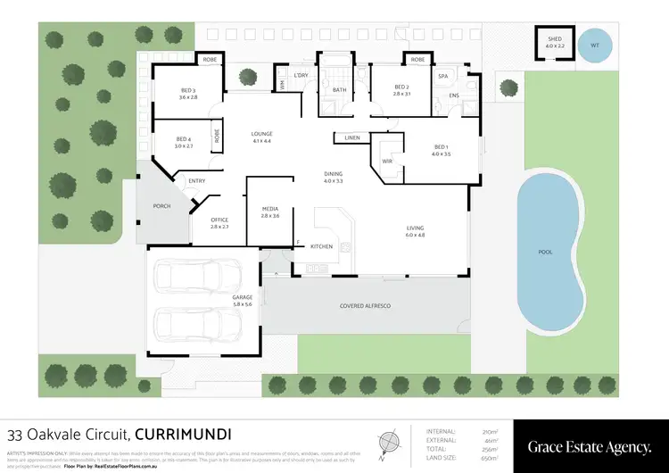 Floorplan of Homely house listing, 33 Oakdale Circuit, Currimundi QLD 4551