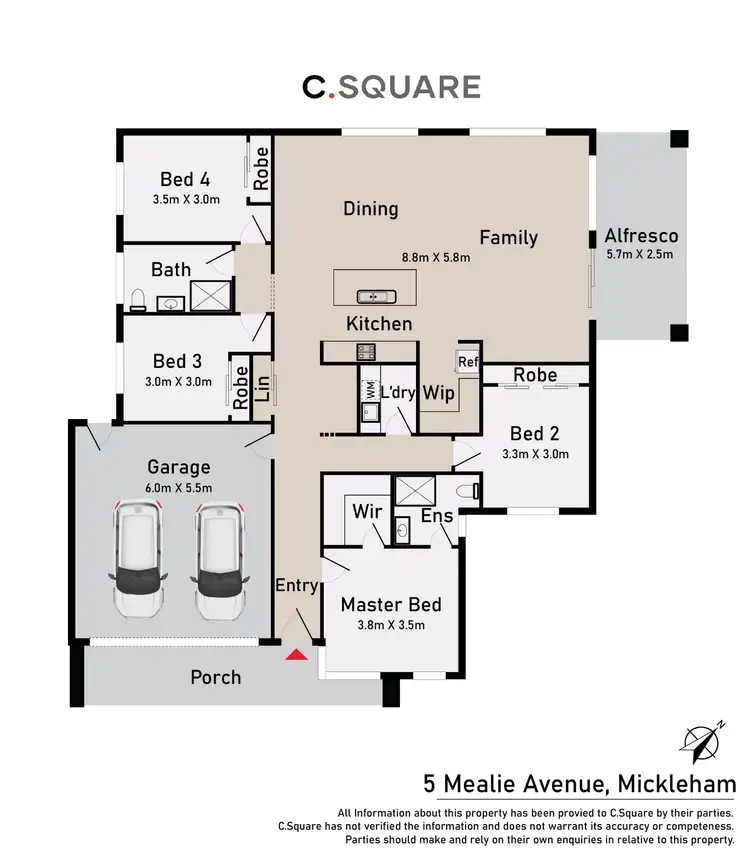 Floorplan of Homely house listing, 5 Mealie Avenue, Mickleham VIC 3064