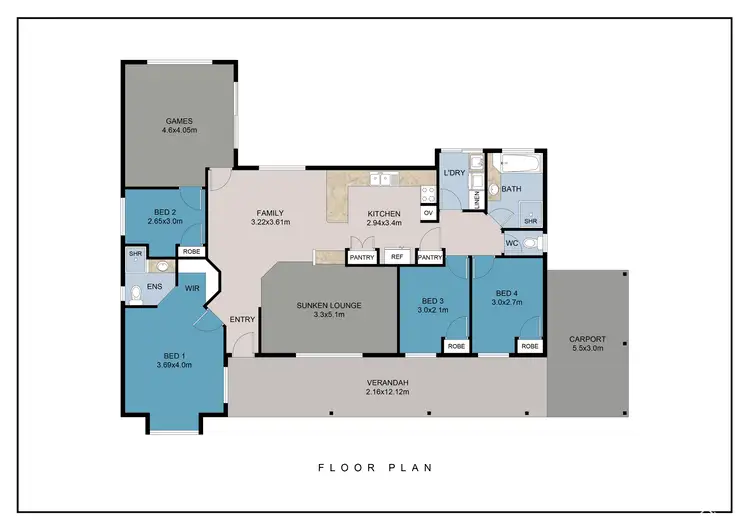 Floorplan of Homely house listing, 41 Jade Street, Mount Richon WA 6112