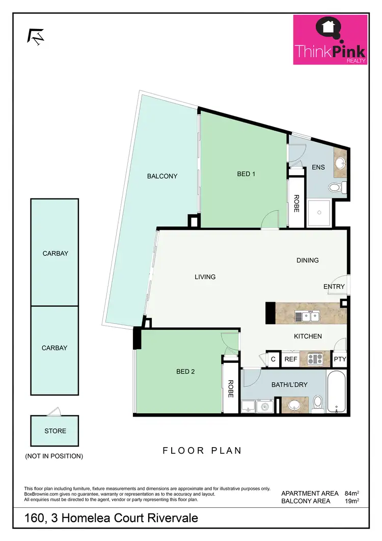 Floorplan of Homely apartment listing, 160/3 Homelea Court, Rivervale WA 6103