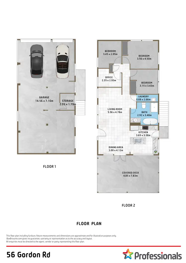 Floorplan of Homely house listing, 56 Gordon Road, Ferny Hills QLD 4055