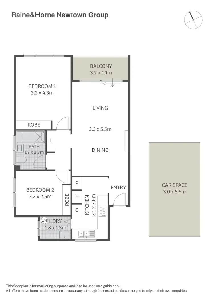 Floorplan of Homely apartment listing, 1/68 Cambridge Street, Stanmore NSW 2048