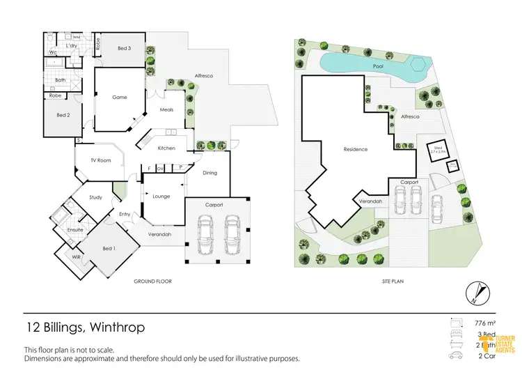 Floorplan of Homely house listing, 12 Billings Way, Winthrop WA 6150