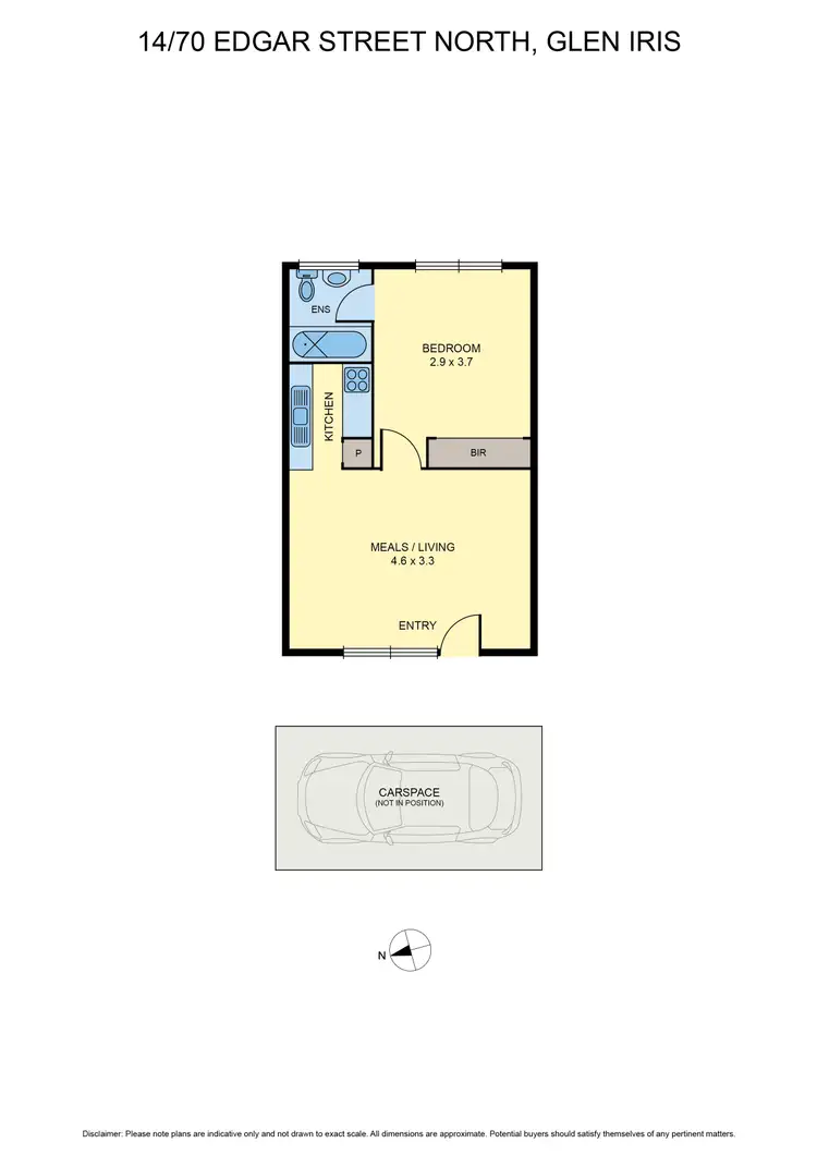 Floorplan of Homely unit listing, 14/70 Edgar Street North, Glen Iris VIC 3146